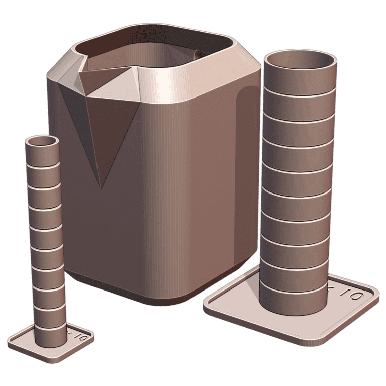 1 Gallon Watering Can with 5ml and 50ml Measuring Cylinders for Hydroponic Nutrients MineeForm FDM 3D Print STL File MineeForm FDM 3D Print STL File