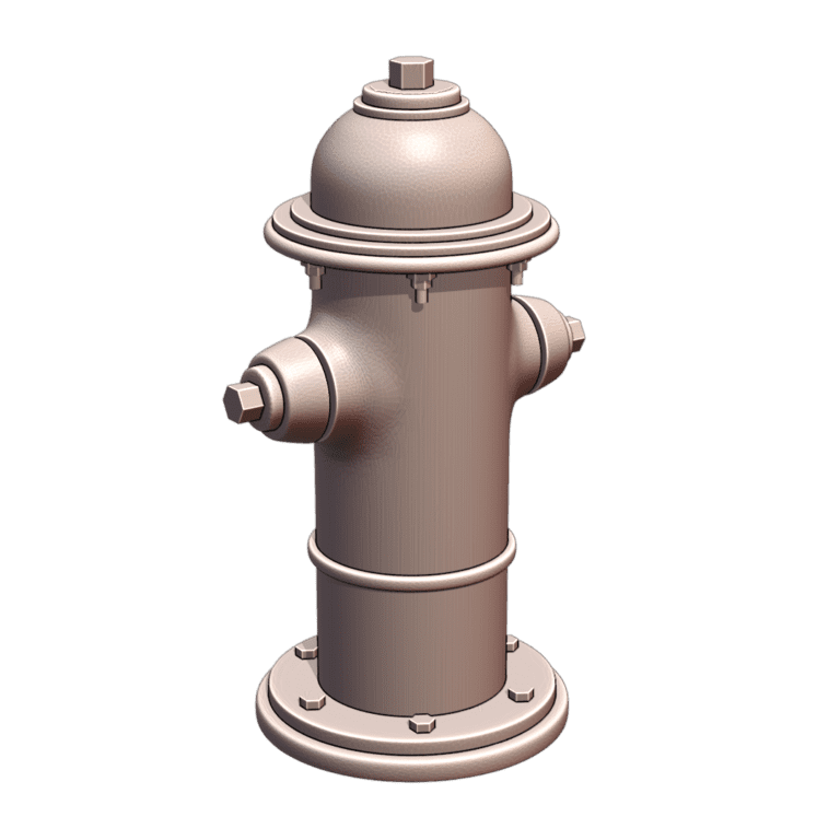 24th Scale Model Fire Hydrant Prop for Street or Garden Scene MineeForm FDM 3D Print STL File MineeForm FDM 3D Print STL File