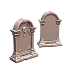 28mm DND Fantasy Gravestone Set for Cemetery Terrain MineeForm FDM 3D Print STL File