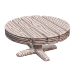 28mm DND Round Table Fantasy Terrain Miniature for Tavern Scenes MineeForm FDM 3D Print STL File MineeForm FDM 3D Print STL File