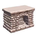 28mm DND Stone Fireplace Fantasy Terrain Miniature for Tavern Scenes MineeForm FDM 3D Print STL File MineeForm FDM 3D Print STL File