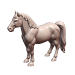 28mm DND Warhorse Miniature for Fantasy Tabletop Gaming MineeForm FDM 3D Print STL File