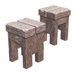 28mm DND Wooden Barstool Fantasy Terrain Miniature for Tavern Scenes MineeForm FDM 3D Print STL File MineeForm FDM 3D Print STL File