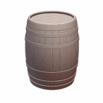 28mm Fantasy Mini Highly Detailed Medieval Wine Barrel for DND Tabletop Wargame Terrain MineeForm FDM 3D Print STL File MineeForm FDM 3D Print STL File