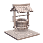 28mm Fantasy Mini Magical Well for DND Tabletop Wargame Terrain MineeForm FDM 3D Print STL File MineeForm FDM 3D Print STL File