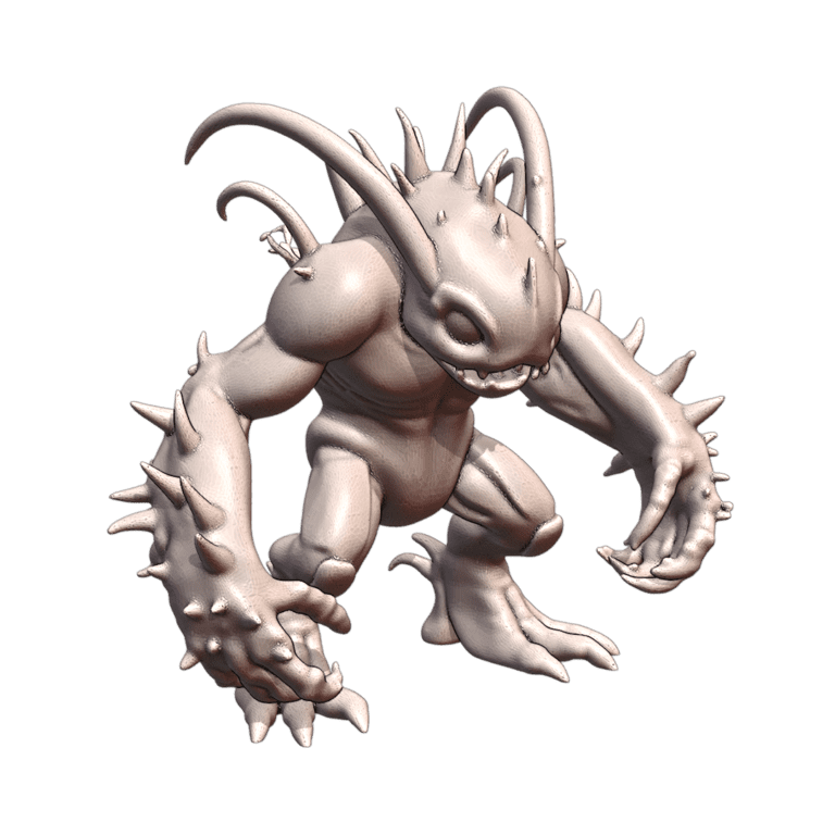 28mm Sci-Fi Spiny Alien Beast MineeForm FDM 3D Print STL File