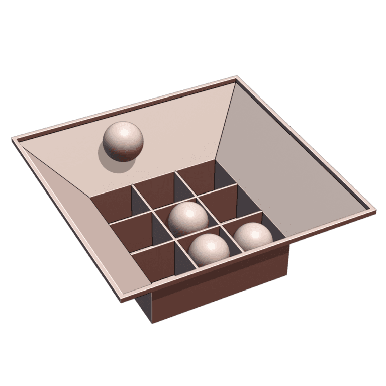 Beer Pong Tic Tac Toe Game with Funnel (Played with Ping Pong Ball) MineeForm FDM 3D Print STL File MineeForm FDM 3D Print STL File