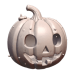 Cheerful Halloween Pumpkin for Holiday Decor Display MineeForm FDM 3D Print STL File