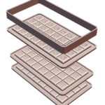 Chocolate Bar Mold Pattern for Making Silicone Molds MineeForm FDM 3D Print STL File