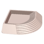 Corner Water Bowl with Ramp for Reptiles and Small Pets MineeForm FDM 3D Print STL File MineeForm FDM 3D Print STL File