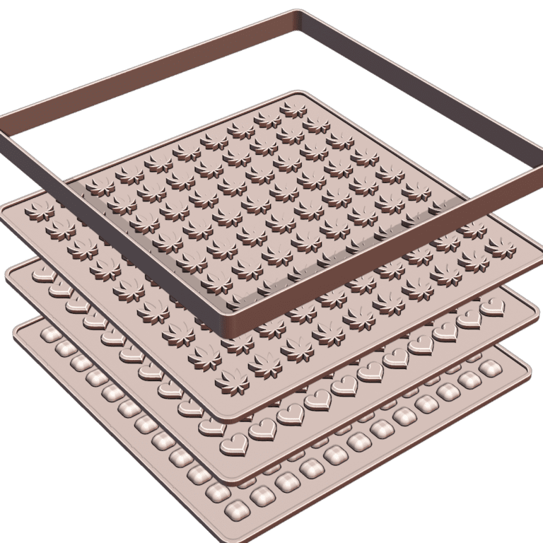 Gummy Candy Mold Pattern for Making Silicone Molds MineeForm FDM 3D Print STL File