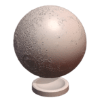 Highly Detailed Educational Moon Model for Science Learning MineeForm FDM 3D Print STL File MineeForm FDM 3D Print STL File