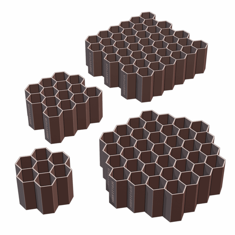 Honeycomb Shaped Holders for Water Propagating Stem and Leaf Cuttings MineeForm FDM 3D Print STL File MineeForm FDM 3D Print STL File