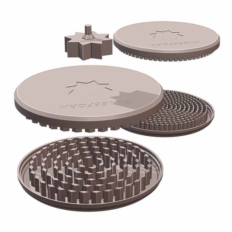 Industrial Herb Grinder for Cordless Drill or Manual Use MineeForm FDM 3D Print STL File MineeForm FDM 3D Print STL File