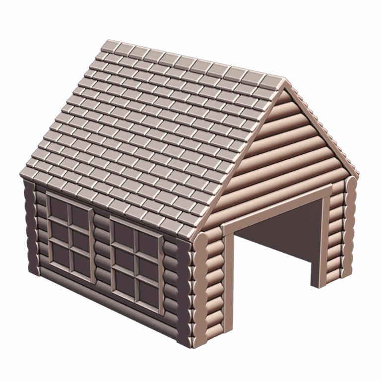 Log Cabin Wooden House Reptile Hamster Small Pet Animal Hide MineeForm FDM 3D Print STL File MineeForm FDM 3D Print STL File