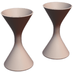 Mid-Century Modern Spindle Planter for Indoor Plants MineeForm FDM 3D Print STL File