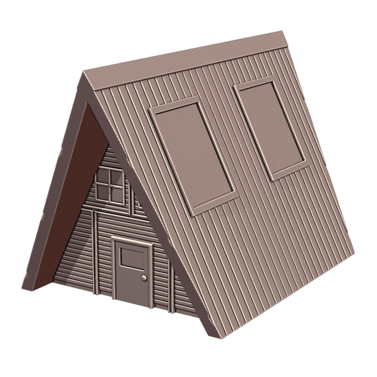 Modern Angular Wood Cabin Pet Hide for Small Animals MineeForm FDM 3D Print STL File MineeForm FDM 3D Print STL File