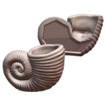 Prehistoric Sea Snail Shell Vase with Hidden Compartment for Hiding Valuables (Requires Pausing During Print) MineeForm FDM 3D Print STL File