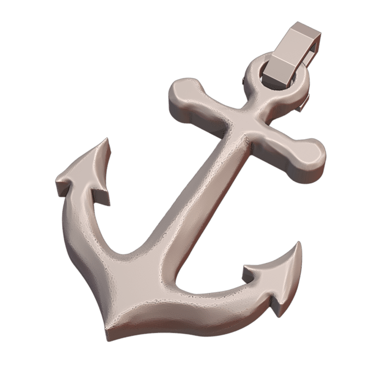 Rusty Anchor Pendant Necklace for Nautical Fashion MineeForm FDM 3D Print STL File MineeForm FDM 3D Print STL File