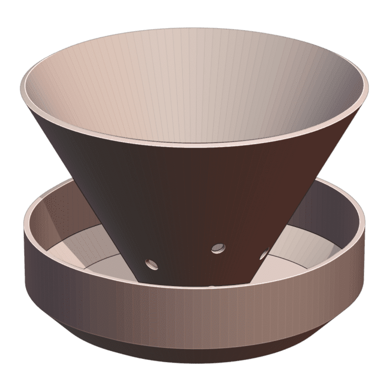 Self-Watering Coffee Filter Seed Starter for Easy Plant Germination MineeForm FDM 3D Print STL File MineeForm FDM 3D Print STL File