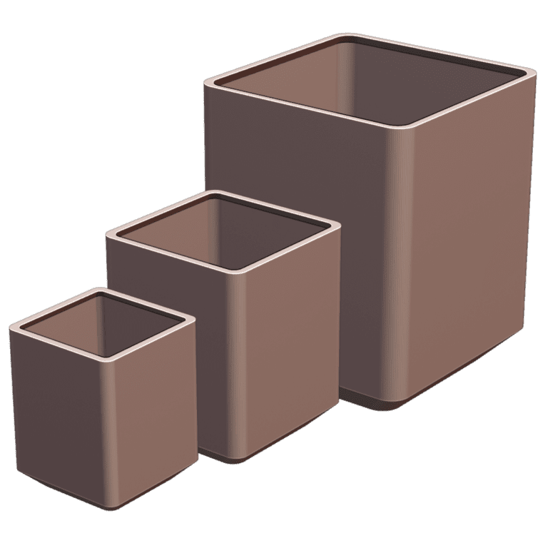 Square Pots Set Designed to Fit Perfectly in 1020 Plant Nursery Tray MineeForm FDM 3D Print STL File MineeForm FDM 3D Print STL File