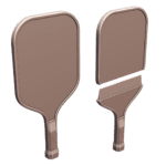 USAPA Approved Standard Size Pickleball Paddle MineeForm FDM 3D Print STL File