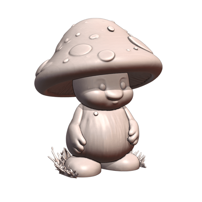 28mm DND Cheerful Mushroom Sprite Fantasy Miniature MineeForm FDM 3D Print STL File