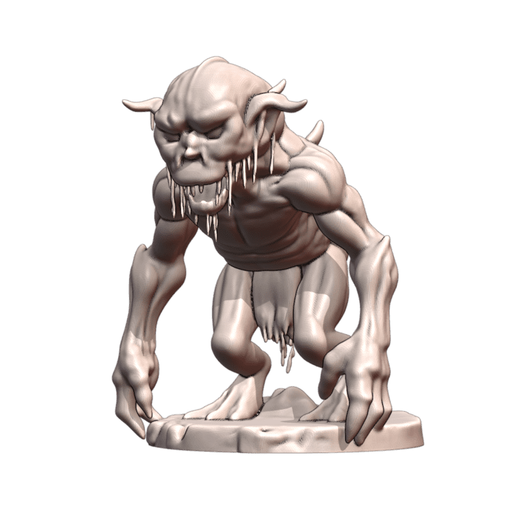 28mm DND Cunning Slimy Swamp Goblin Scout Fantasy Miniature MineeForm FDM 3D Print STL File