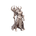 28mm DND Dark Horned Ritualist with Staff of Power Fantasy Miniature MineeForm FDM 3D Print STL File