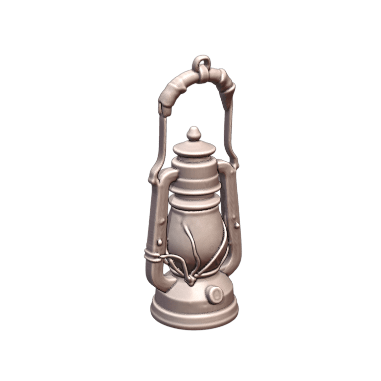 28mm DND Detailed Medieval Oil Lamp for Tavern Settings MineeForm FDM 3D Print STL File