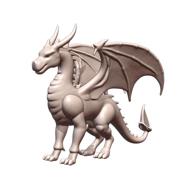 28mm DND Elusive Quick-Witted Swift Dragon Fantasy Mini MineeForm FDM 3D Print STL File