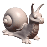 28mm DND Enchanted Snail Fantasy Miniature MineeForm FDM 3D Print STL File