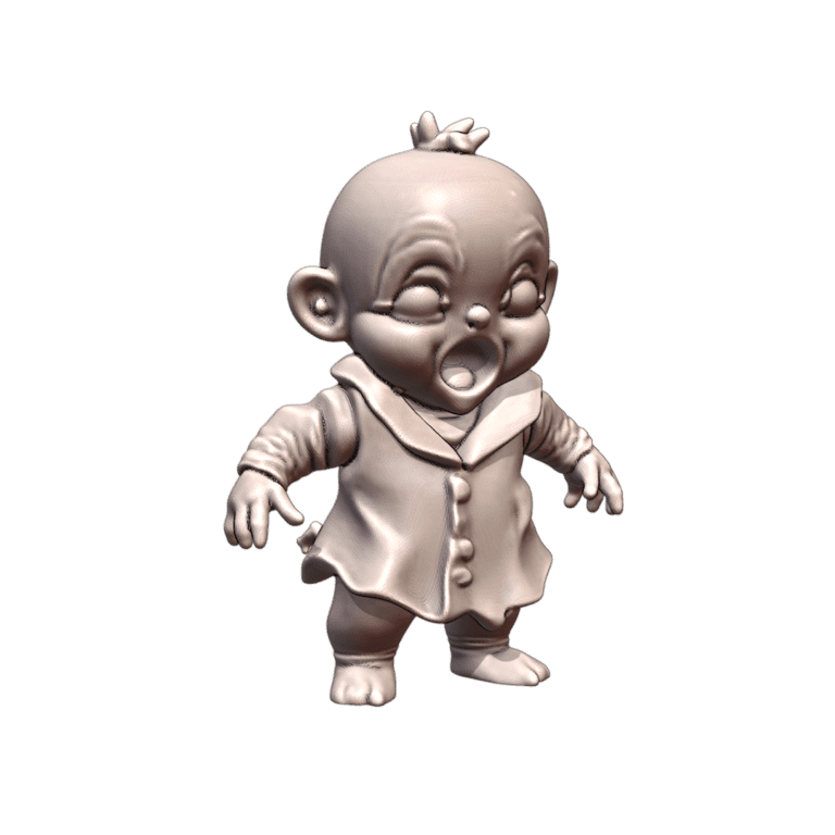 28mm DND Fantasy Giant Mutant Baby Toddler Monster MineeForm FDM 3D Print STL File