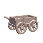 28mm DND Fantasy Merchant Cargo Wagon for Supplies