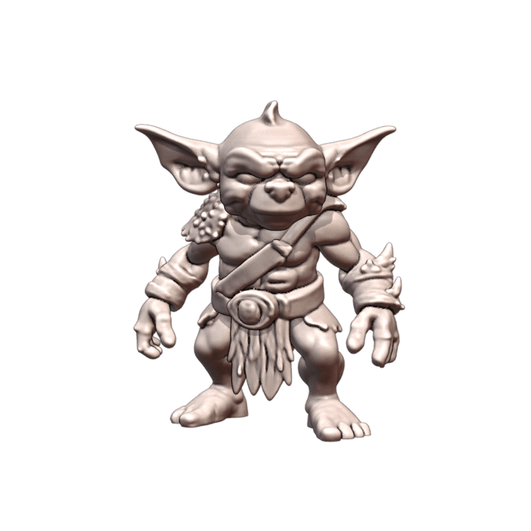 28mm DND Fantasy Miniature Cunning Mischievous Goblin Figure MineeForm FDM 3D Print STL File