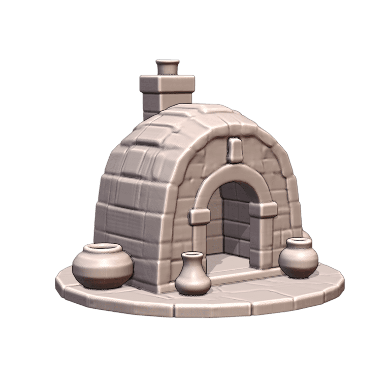 28mm DND Fantasy Terrain Igloo Style Baking Oven