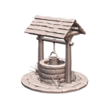 28mm DND Fantasy Terrain Townsquare Medieval Well with Bucket MineeForm FDM 3D Print STL File