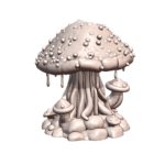 28mm DND Giant Mushroom Terrain Miniature for Enchanted Forests MineeForm FDM 3D Print STL File