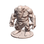 28mm DND Hairy Ogre Troll Fantasy Miniature MineeForm FDM 3D Print STL File