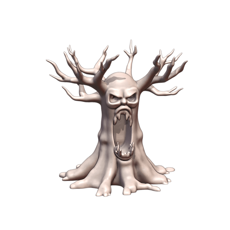 28mm DND Menacing Ent Tree Dark Forest Sculpture for Fantasy MineeForm FDM 3D Print STL File