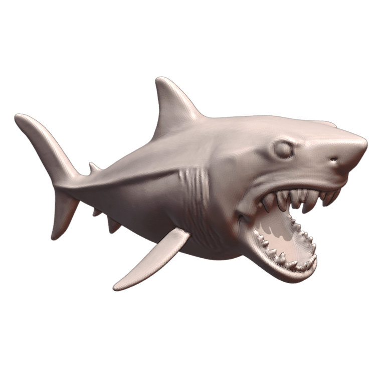 28mm DND Menacing Shark Creature Fantasy Miniature MineeForm FDM 3D Print STL File