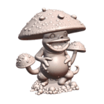 28mm DND Mischievous Whimsical Fungal Entity Fantasy Miniature MineeForm FDM 3D Print STL File