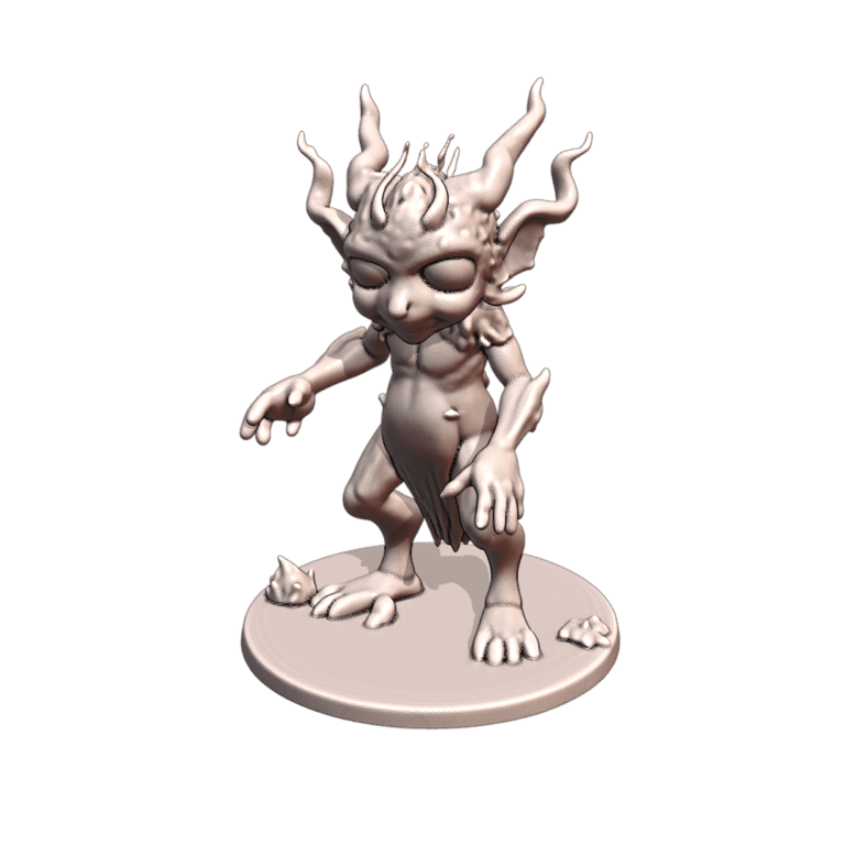 28mm DND Mischievous Woodland Imp Trickster Fantasy Miniature MineeForm FDM 3D Print STL File