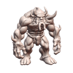 28mm DND Muscular Minotaur Guardian Fantasy Miniature MineeForm FDM 3D Print STL File