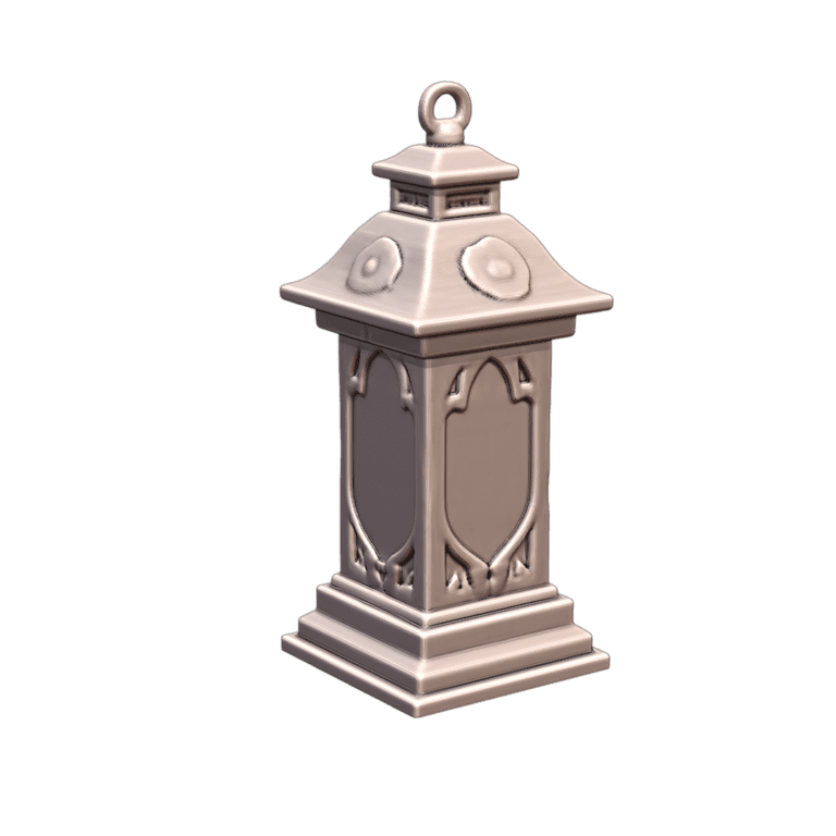 28mm DND Ornate Lantern Elegant Street Light for RPG Scenes MineeForm FDM 3D Print STL File