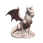 28mm DND Regal Majestic Winged Dragon Fantasy Miniature MineeForm FDM 3D Print STL File