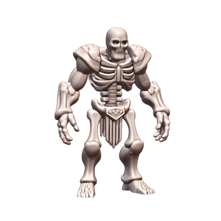 28mm DND Skeleton Defender in Ancient Armor Fantasy Miniature MineeForm FDM 3D Print STL File