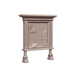 28mm DND Town Announcement Bulletin Board for Fantasy Terrain MineeForm FDM 3D Print STL File