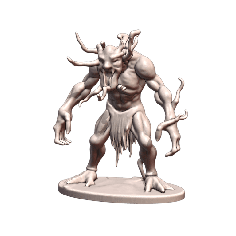 28mm DND Twisted Woods Eldritch Tree Shaman Fantasy Miniature MineeForm FDM 3D Print STL File