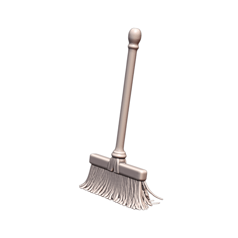 28mm DND Utility Broom for Inn and Tavern Decor MineeForm FDM 3D Print STL File